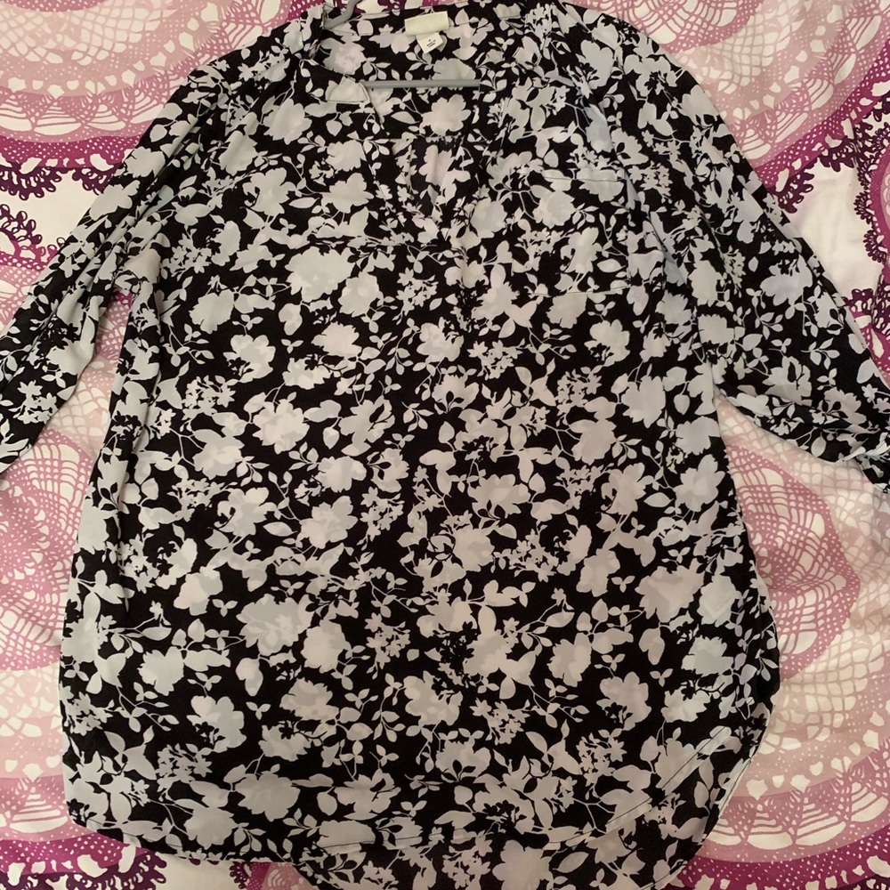 Black and white tunic